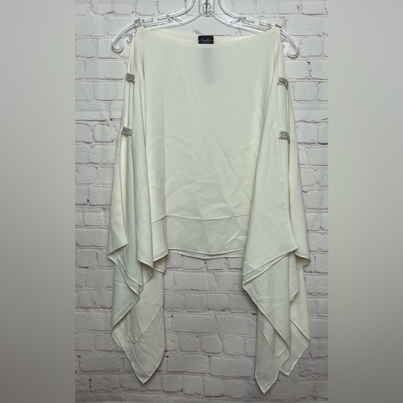 Travelers Collection by Chico's Chiffon Layered Top with Rhinestones - Picture 1 of 10